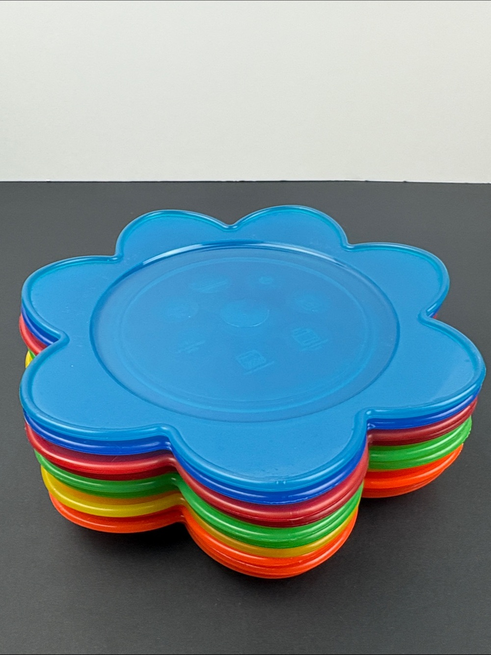 IKEA SAFTIG Flower Plates Set of 10 Plastic Discontinued
